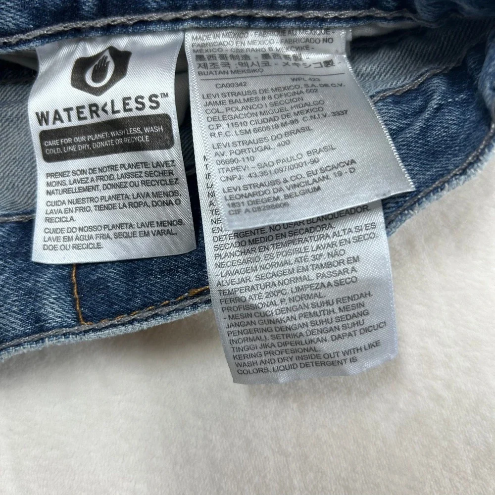 Levis 514 Straight Fit Mens Jeans Blue Denim 30x30 Cotton WaterLess Pant
